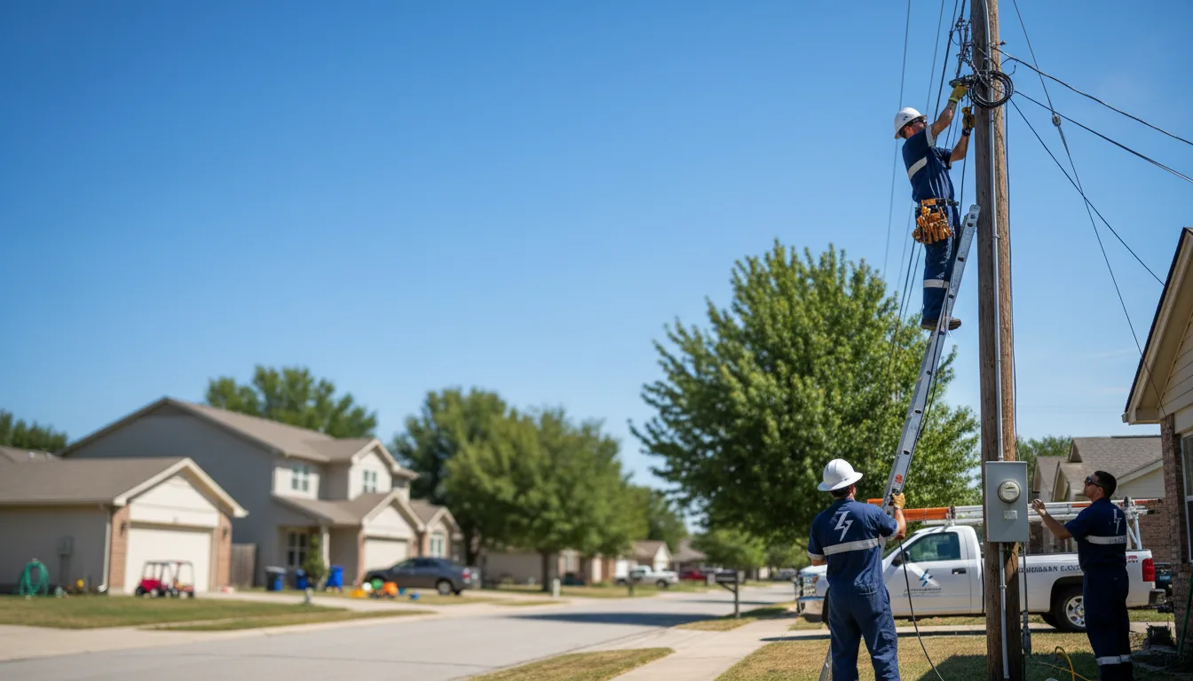 Residential electrician providing installation services in Hernshaw, WV